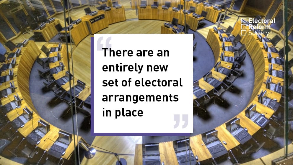 There are an entirely new set of electoral arrangements in place