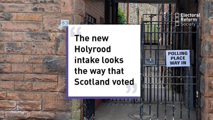 The new Holyrood intake looks the way that Scotland voted