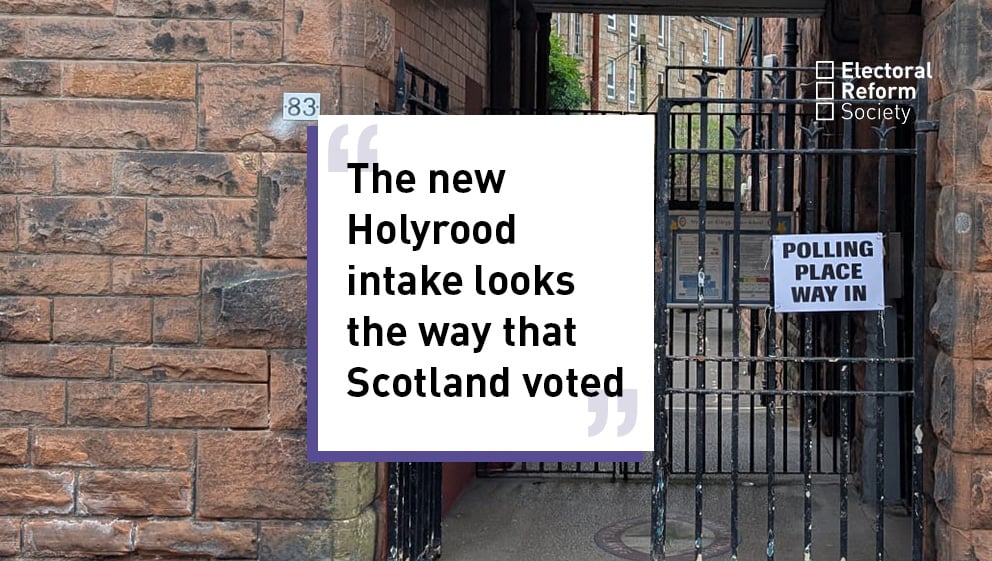 The new Holyrood intake looks the way that Scotland voted