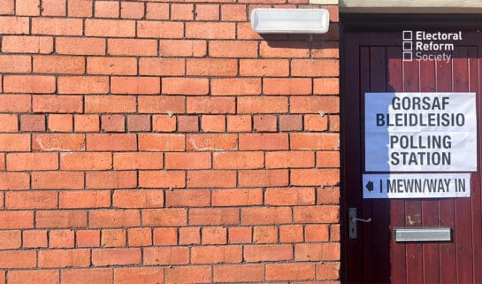 Welsh polling station