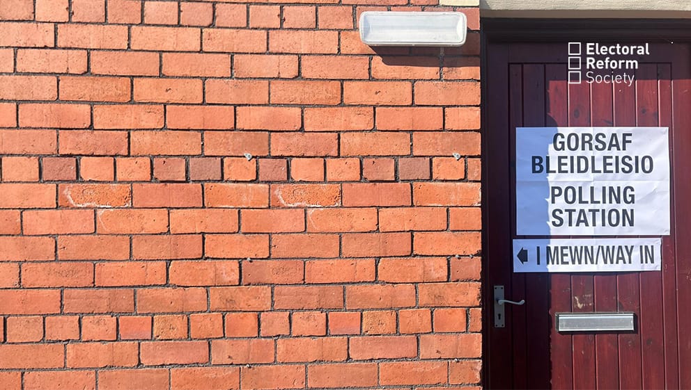 Welsh polling station