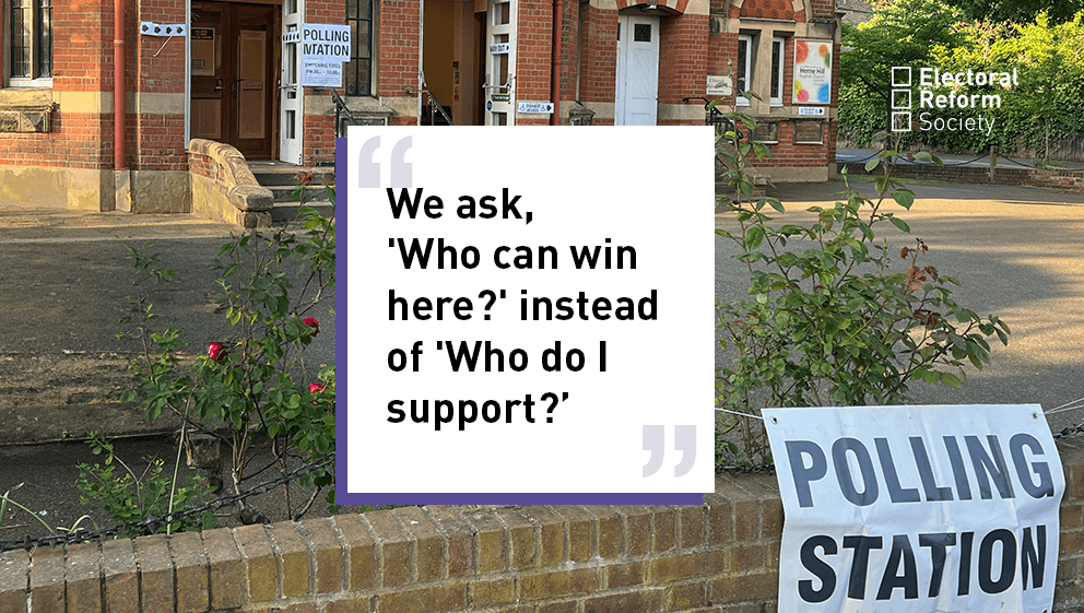 "We ask, 'Who can actually win here?' instead of 'Who do I actually support?"