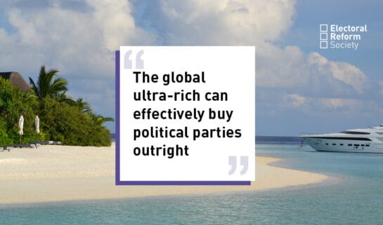 The global ultra-rich can effectively buy political parties outright