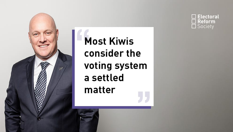 Most Kiwis consider the voting system a settled matter