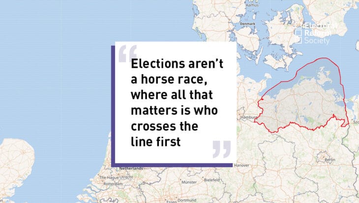Elections aren't a horse race, where all that matters is who crosses the line first