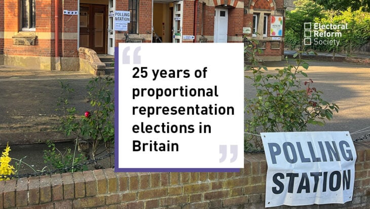 25 years of proportional representation elections in Britain